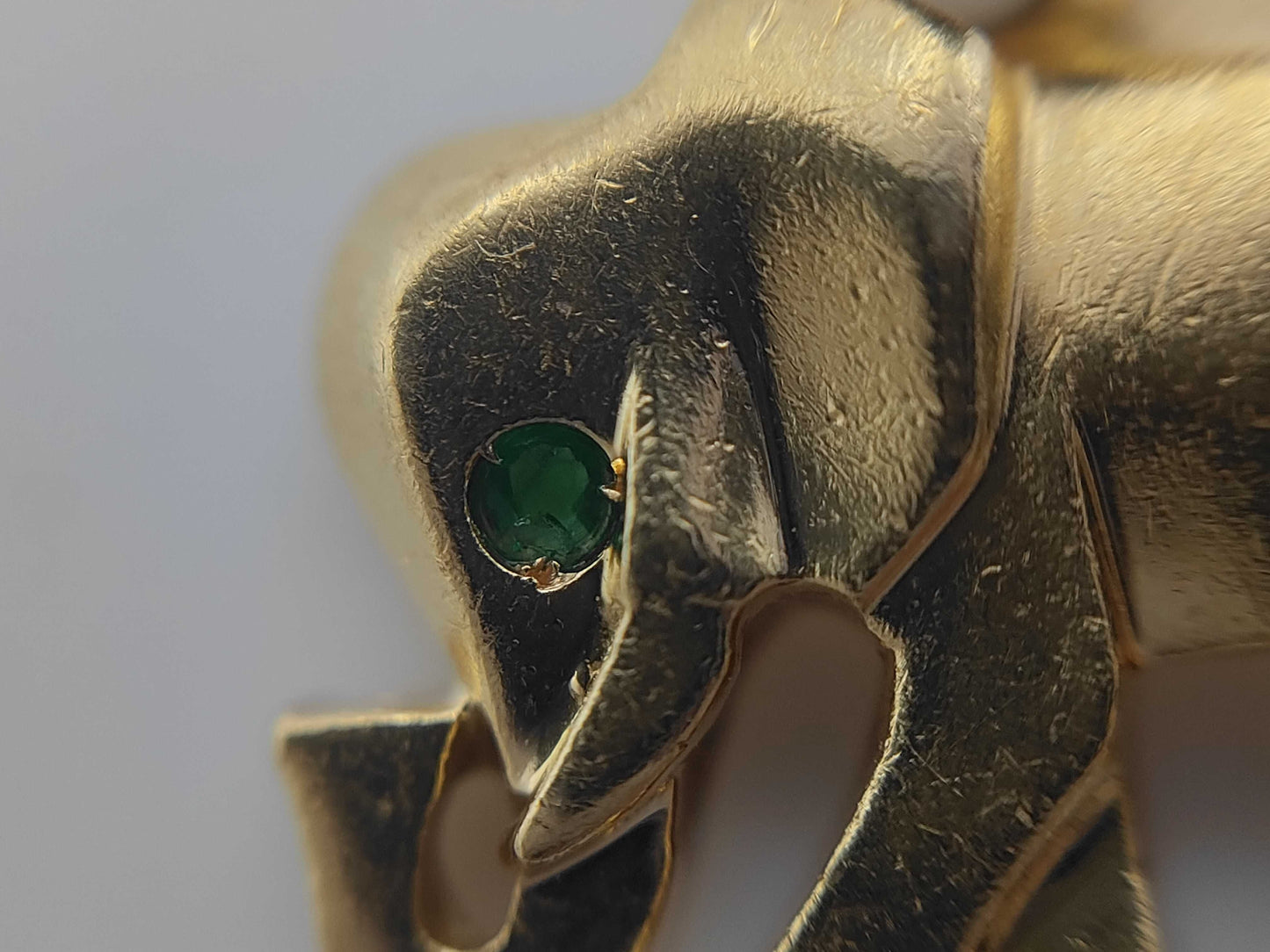 Cartier Candy Elephant Emerald Yellow Gold 750 3.3g Charm 