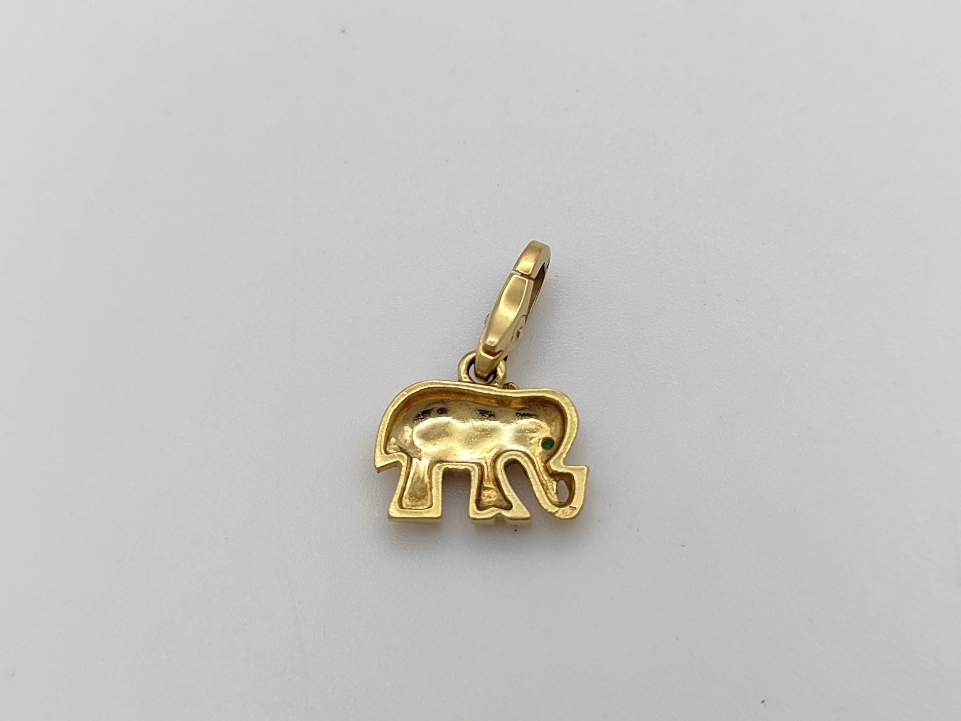 Cartier Candy Elephant Emerald Yellow Gold 750 3.3g Charm 