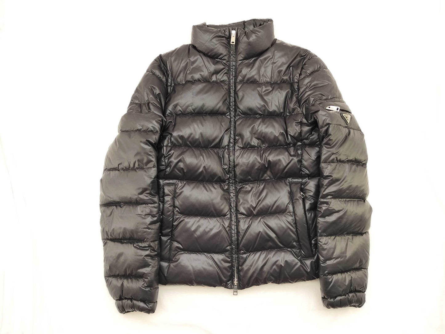PRADA Prada Zip Blouson, Nylon, Black, Size 36, RN98399/CA34767 Jacket