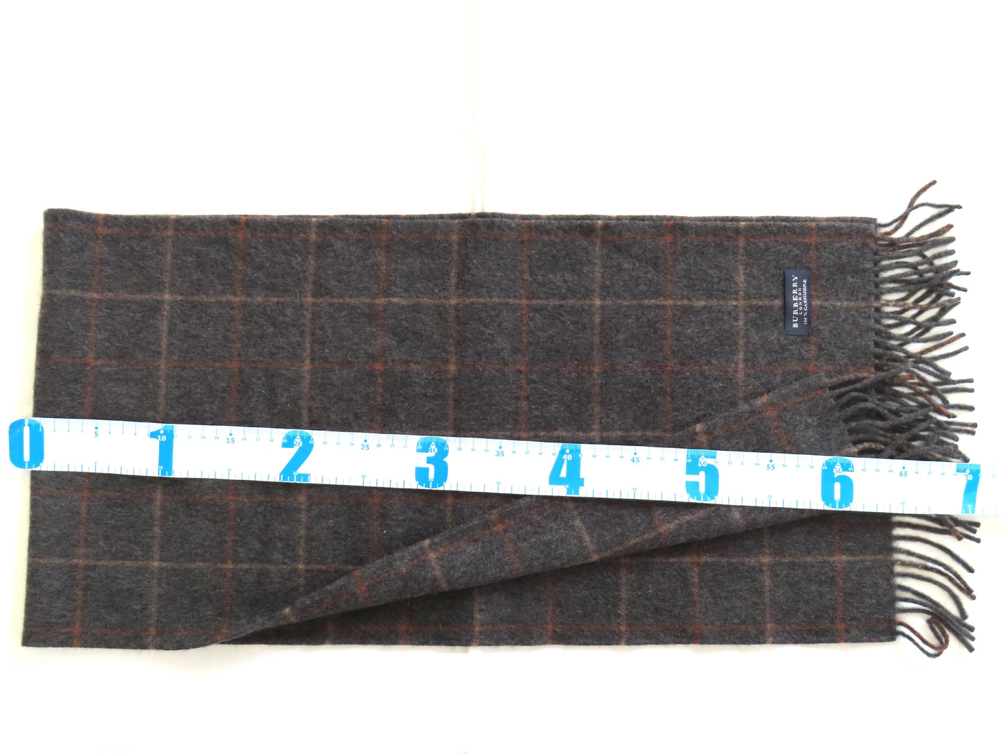 BURBERRY London Cashmere Scarf Gray Scarf