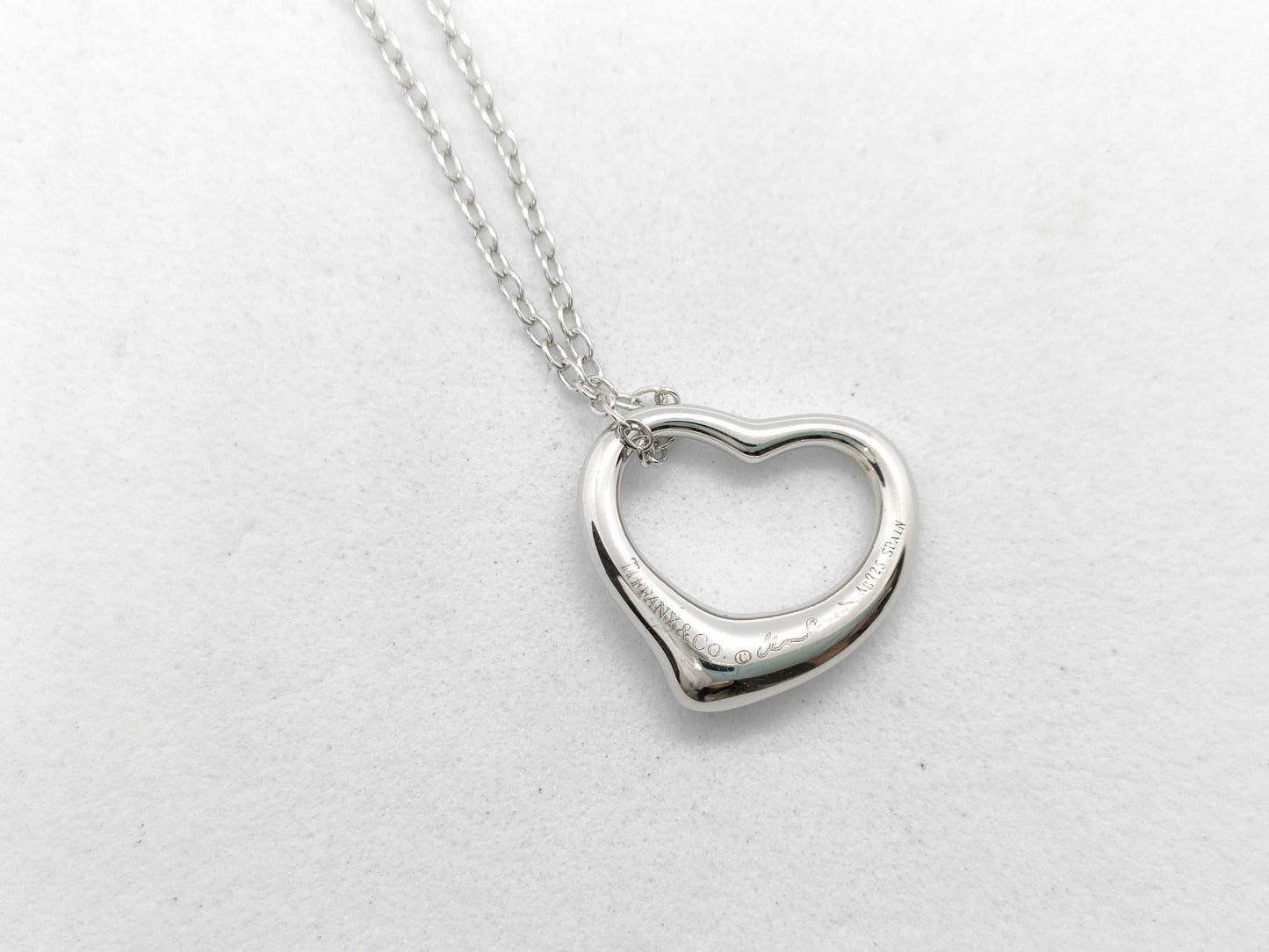 Tiffany & Co. Open Heart Tiffany Open Heart Necklace 925 3.0g Necklace