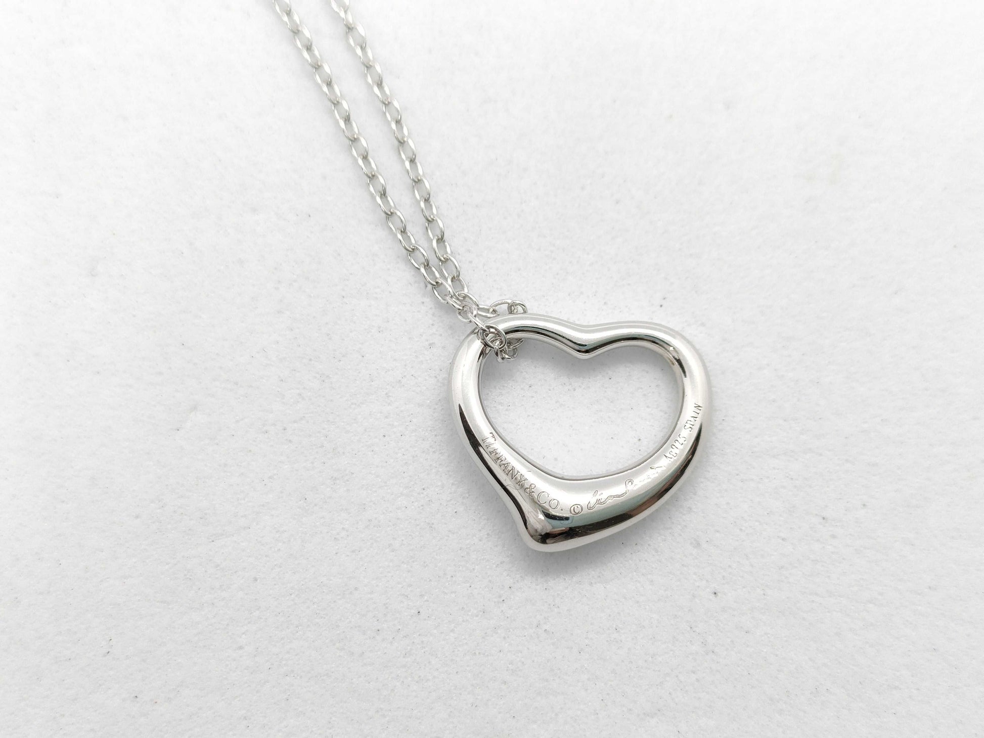 Tiffany & Co. Open Heart Tiffany Open Heart Necklace 925 3.0g Necklace