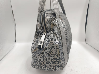 CHANEL Unlimited Shoulder Bag with Seal 12672880 and Guarantee Card, Nylon Silver Shoulder Bag