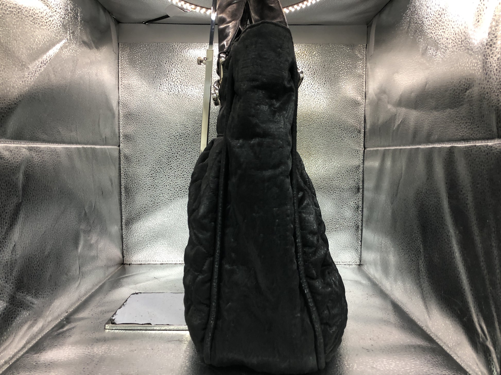 CHANEL Paris-Biarritz Matelasse Shoulder Bag with Seal, 12336370, Dust Bag Included, Coated Canvas, Black