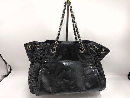 CHANEL Coco Mark Chain Shoulder Bag with Seal 14165678 Patent Leather Black Shoulder Bag