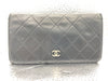 CHANEL Matelasse Bifold Long Wallet with Seal 12059396 Black Lambskin Wallet