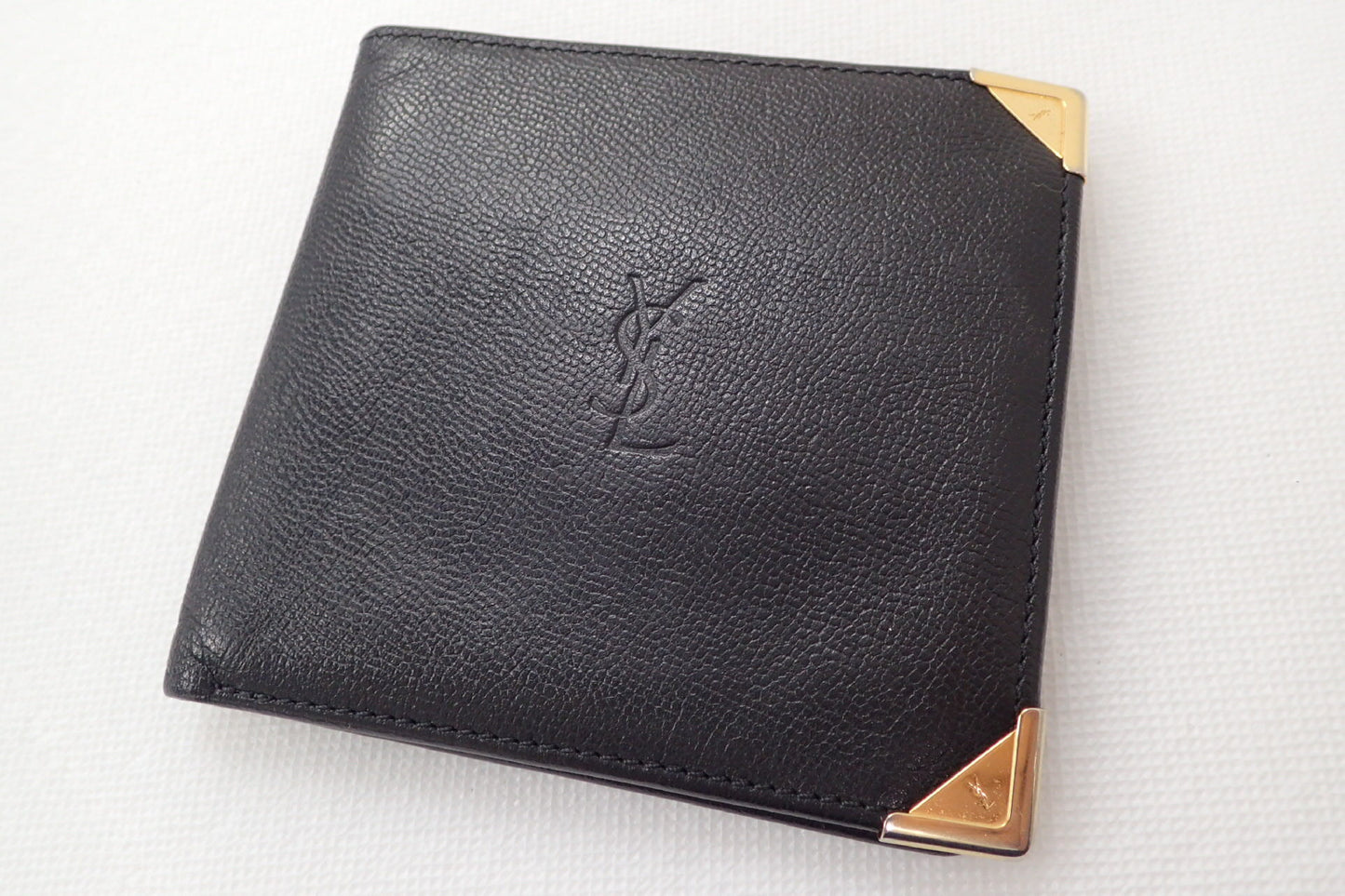 Yves Saint Laurent YSL Leather Bifold Wallet