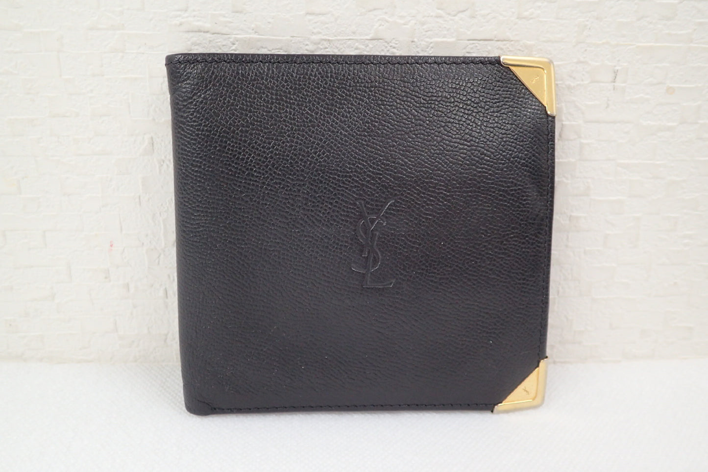 Yves Saint Laurent YSL Leather Bifold Wallet