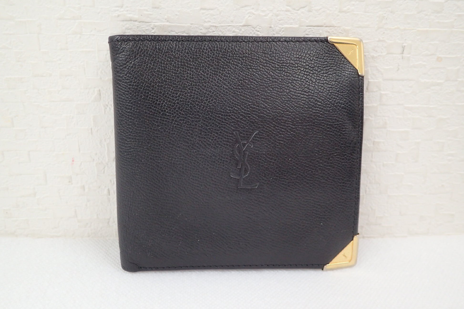 Yves Saint Laurent YSL Leather Bifold Wallet