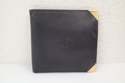 Yves Saint Laurent YSL Leather Bifold Wallet