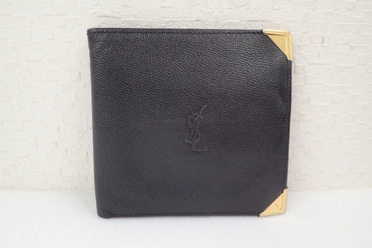 Yves Saint Laurent YSL Leather Bifold Wallet