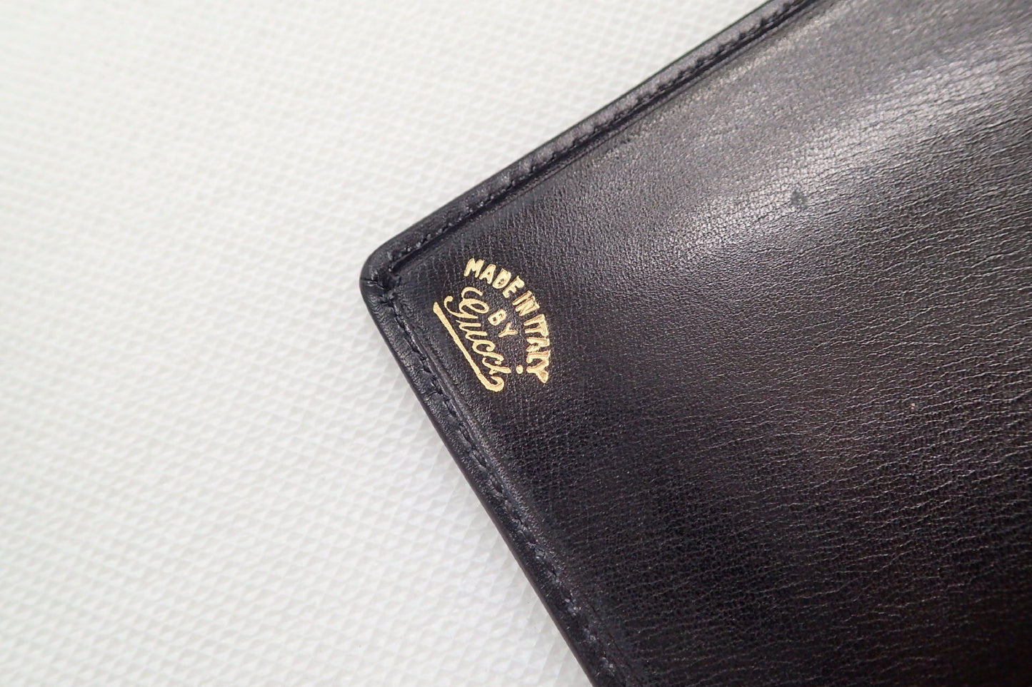 GUCCI Leather Bi-fold Long Wallet Billfold