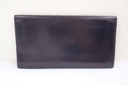 GUCCI Leather Bi-fold Long Wallet Billfold