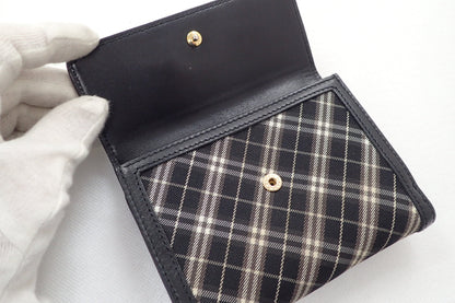 BURBERRY Blue Label Zippered Double Hook Wallet