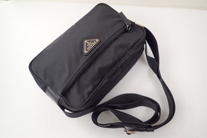 PRADA Prada BT0167 Triangle Logo Plate Shoulder Bag