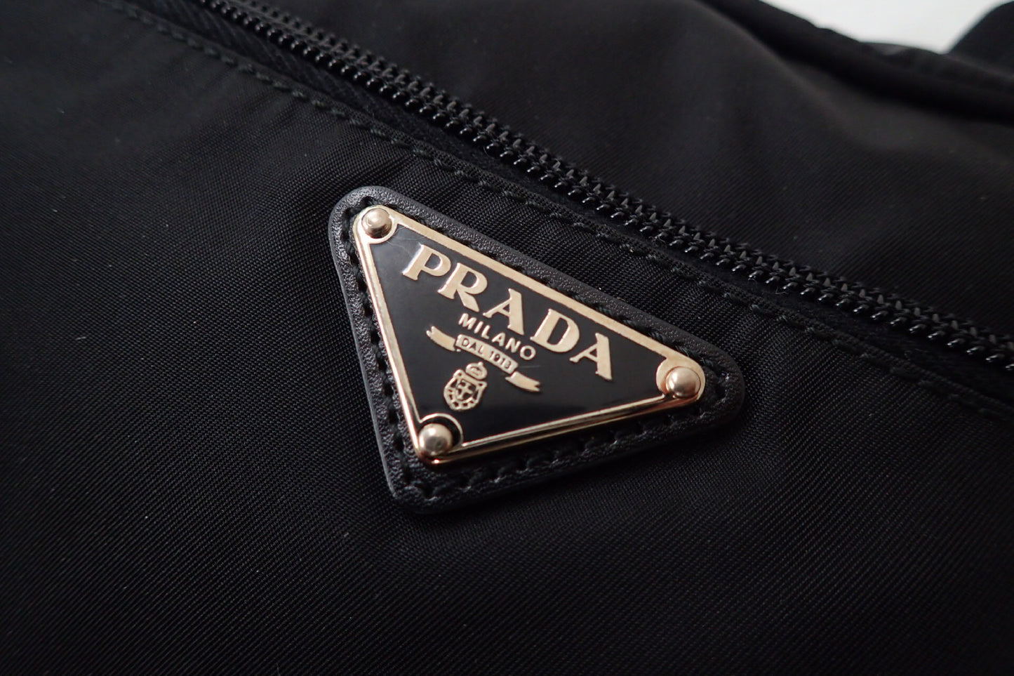 PRADA Prada BT0167 Triangle Logo Plate Shoulder Bag