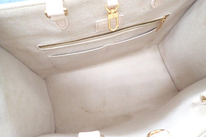 LOUIS VUITTON Monogram Empreinte M46128 On the Go MM Tote Bag