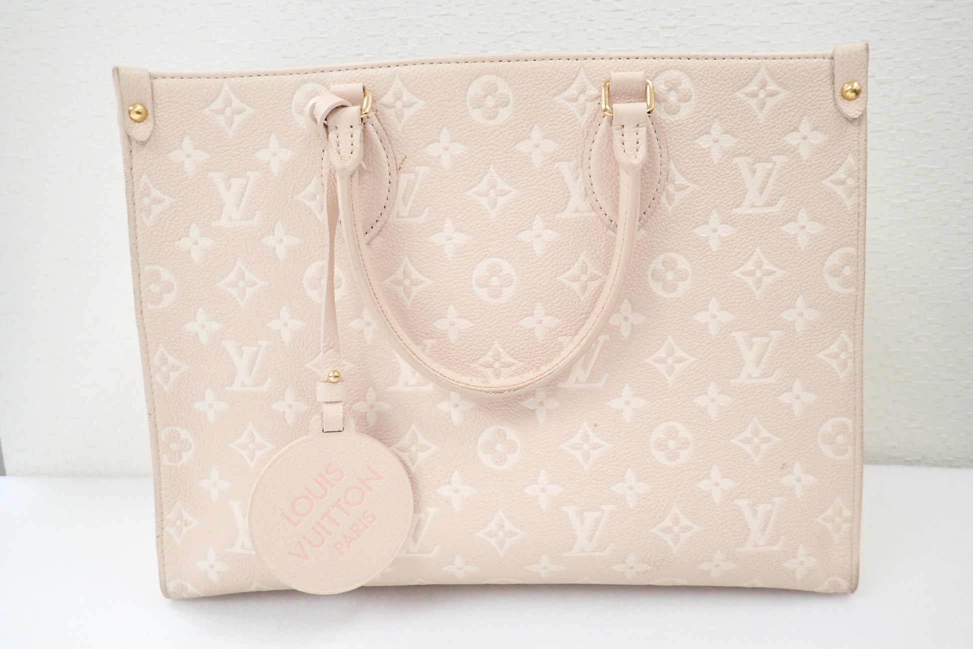 LOUIS VUITTON Monogram Empreinte M46128 On the Go MM Tote Bag