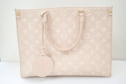 LOUIS VUITTON Monogram Empreinte M46128 On the Go MM Tote Bag