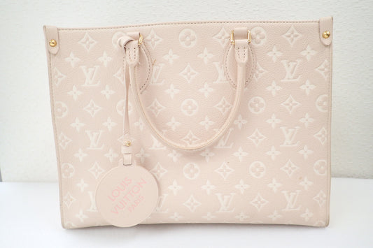 LOUIS VUITTON Monogram Empreinte M46128 On the Go MM Tote Bag