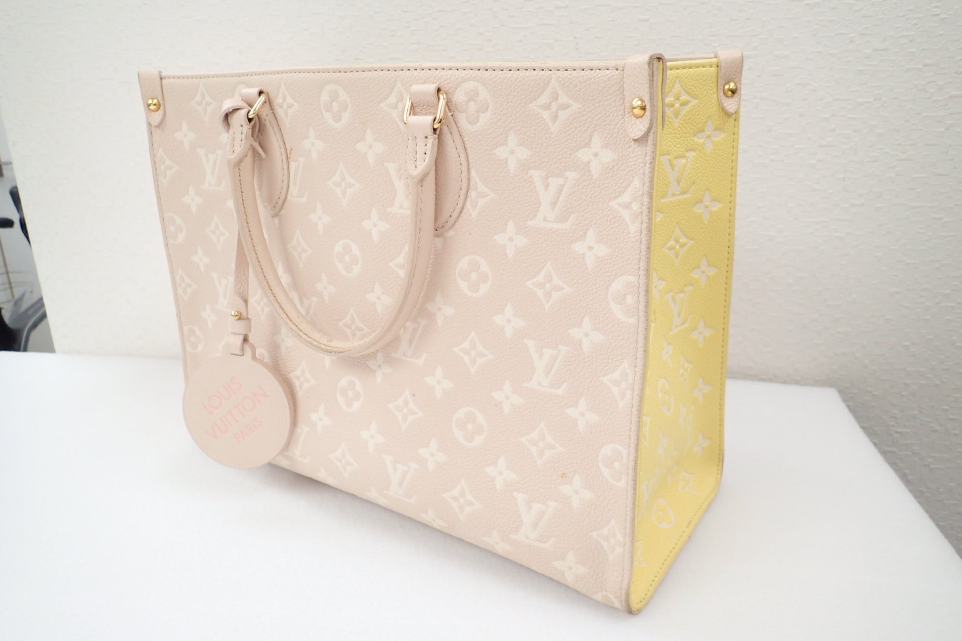 LOUIS VUITTON Monogram Empreinte M46128 On the Go MM Tote Bag