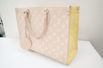 LOUIS VUITTON Monogram Empreinte M46128 On the Go MM Tote Bag