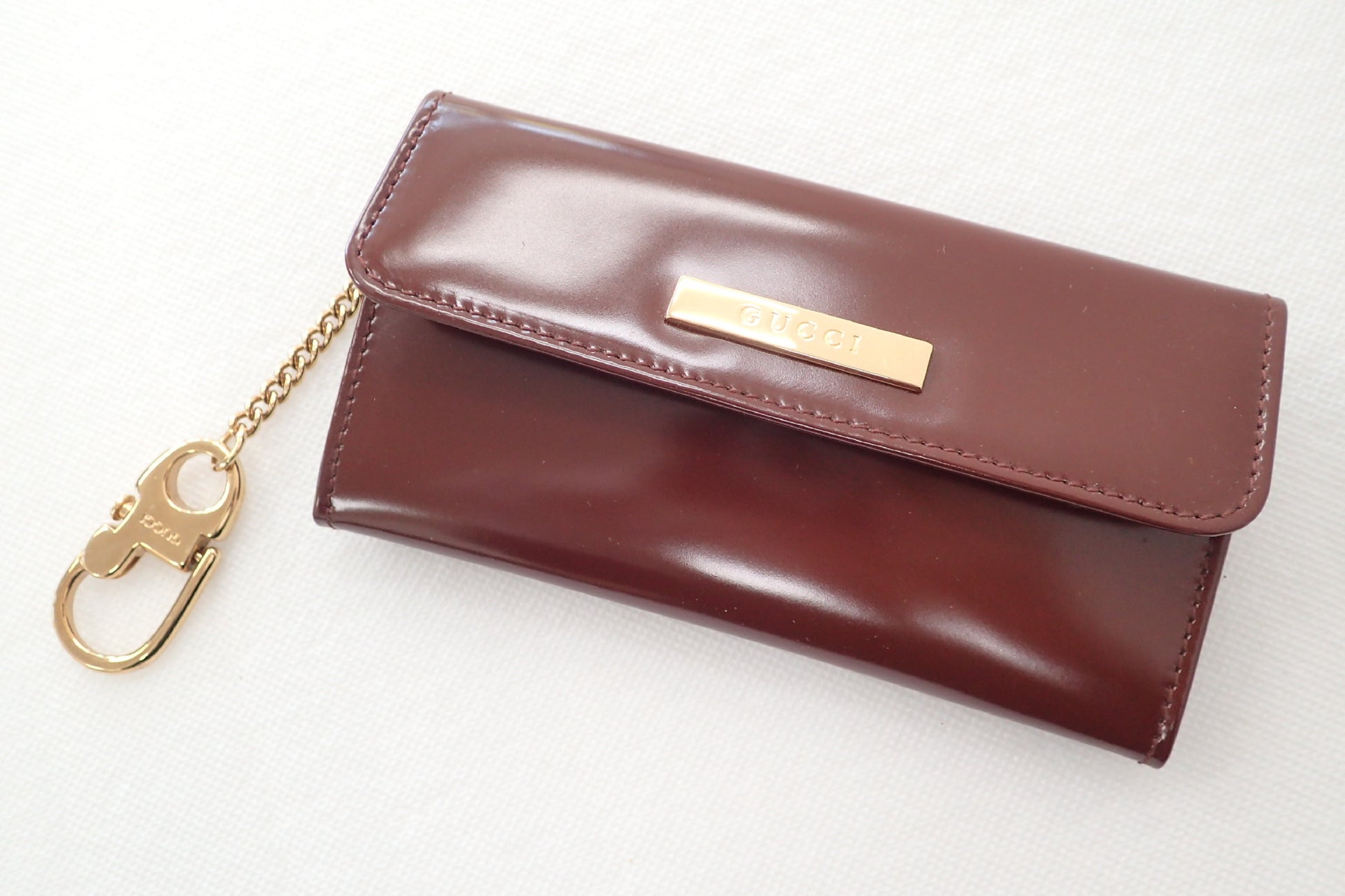 GUCCI Gucci coin case with key ring, wallet, coin case