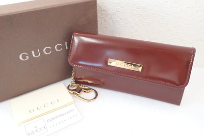 GUCCI Gucci coin case with key ring, wallet, coin case