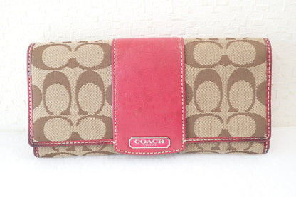 COACH Signature Long Wallet 