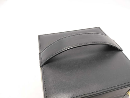 Yves Saint Laurent Vanity Pouch, Black Leather, Box Included