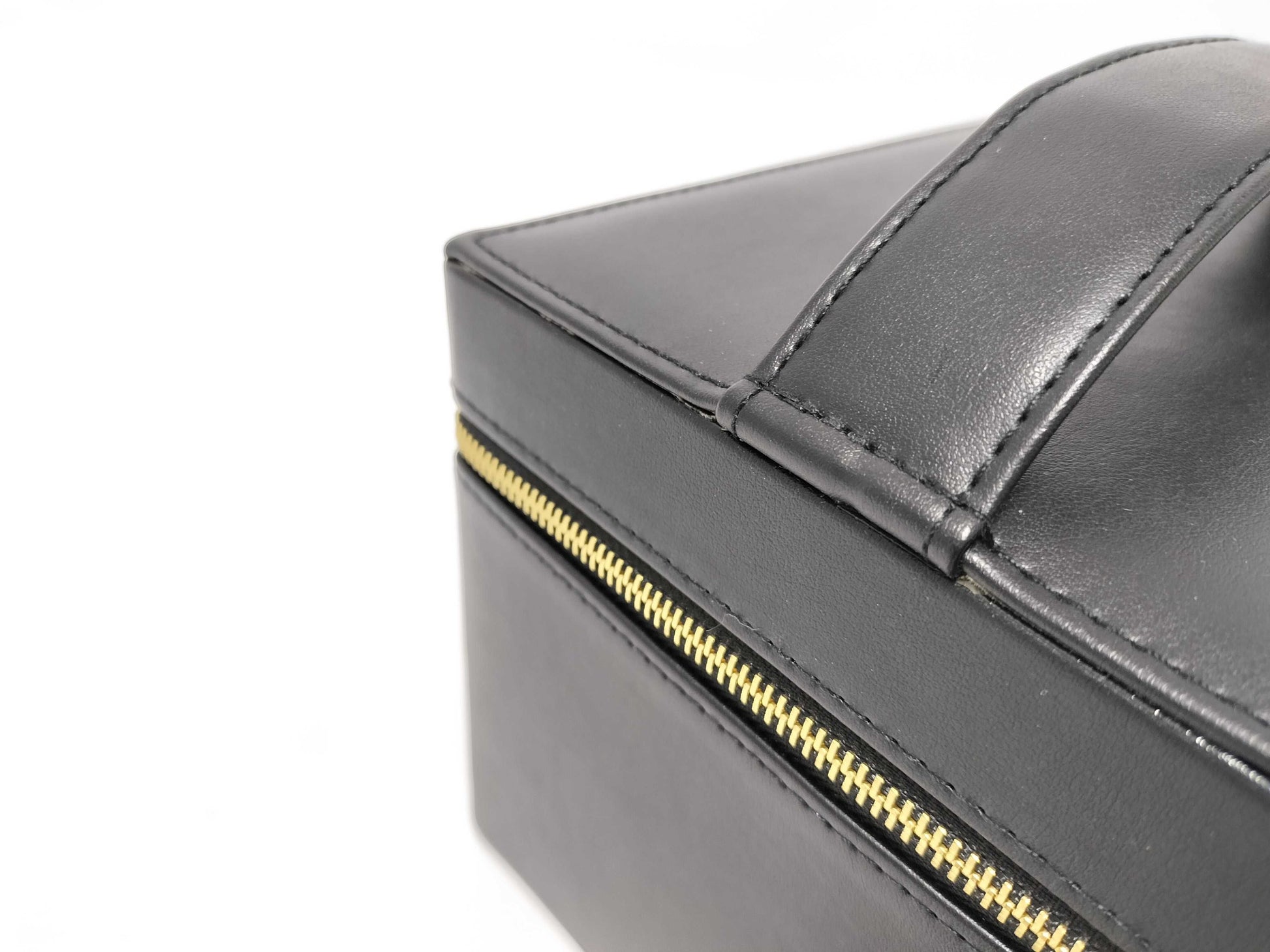 Yves Saint Laurent Vanity Pouch, Black Leather, Box Included