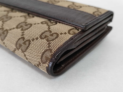 GUCCI GG Canvas Gucci Marmont GG Long Wallet