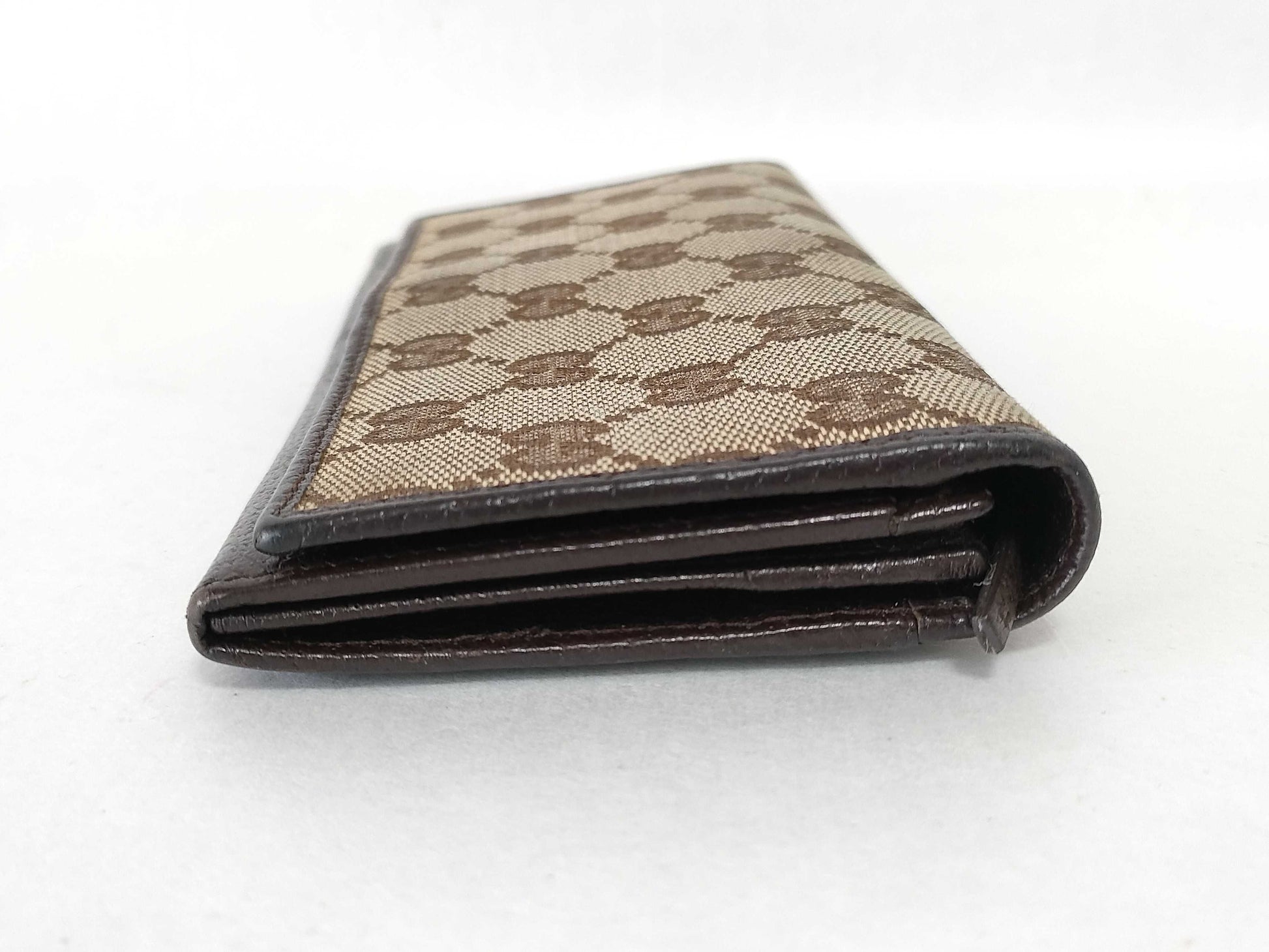 GUCCI GG Canvas Gucci GG Canvas Leather Long Wallet