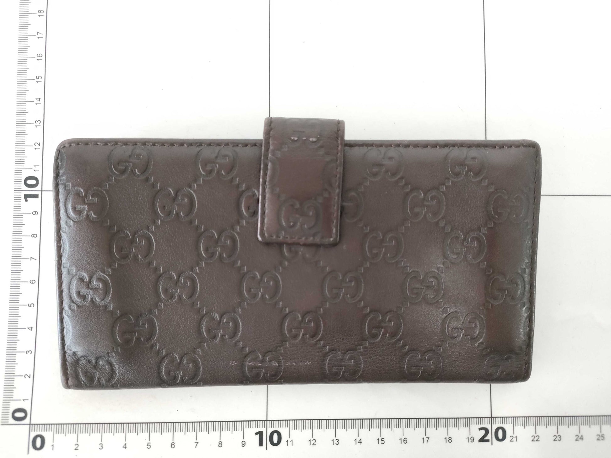 GUCCI Guccissima Gucci GG Shima Leather Long Wallet