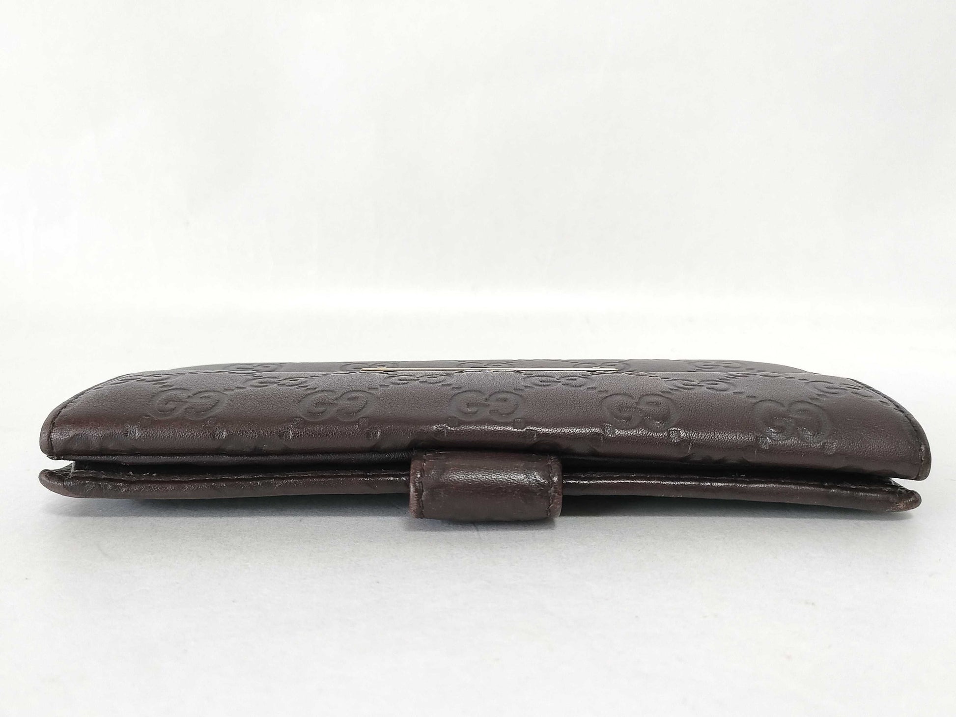 GUCCI Guccissima Gucci GG Shima Leather Long Wallet