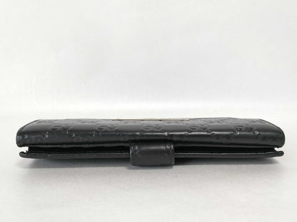 GUCCI Guccissima Gucci GG Shima Leather Long Wallet