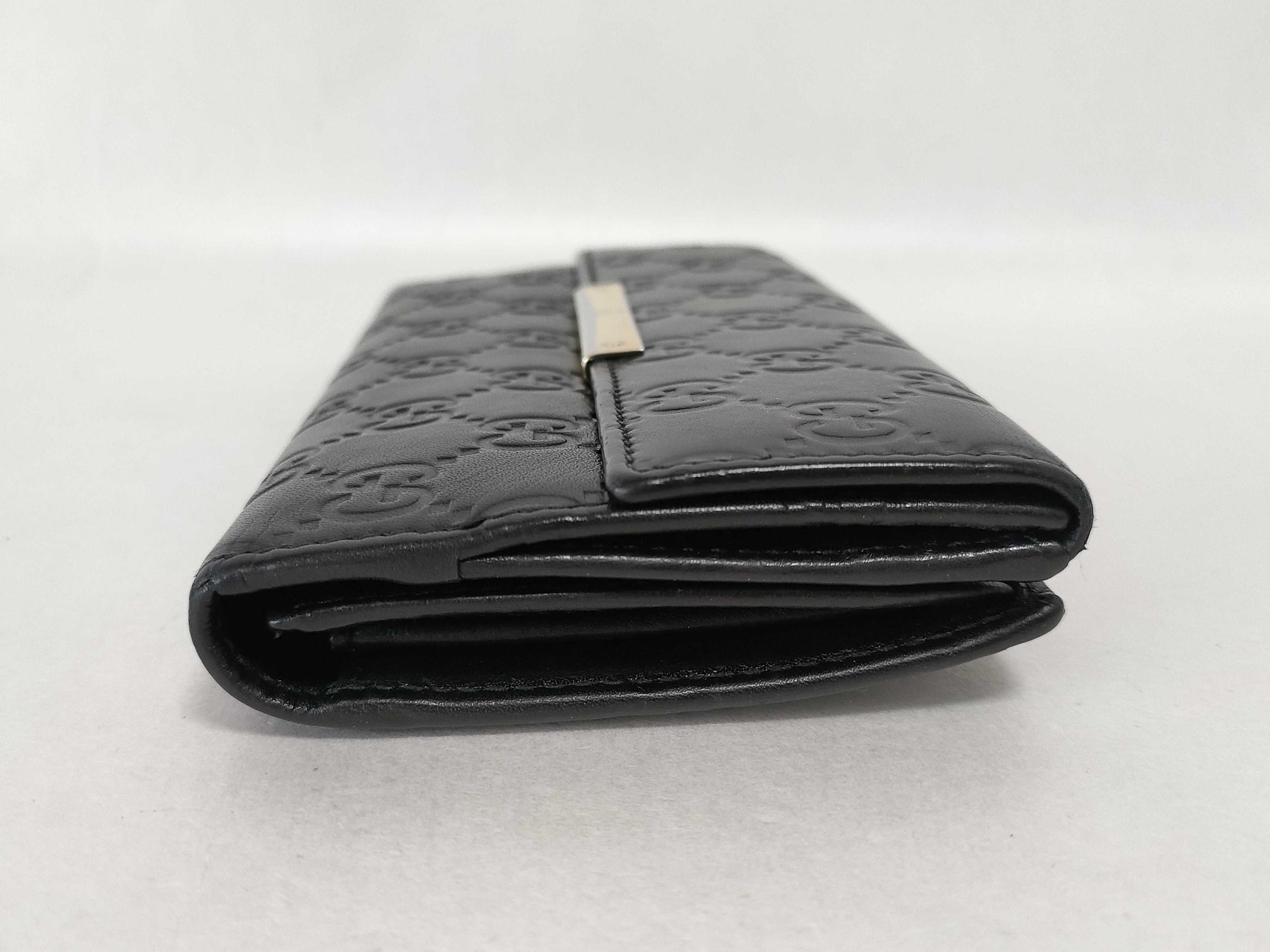 GUCCI Guccissima Gucci GG Shima Leather Long Wallet
