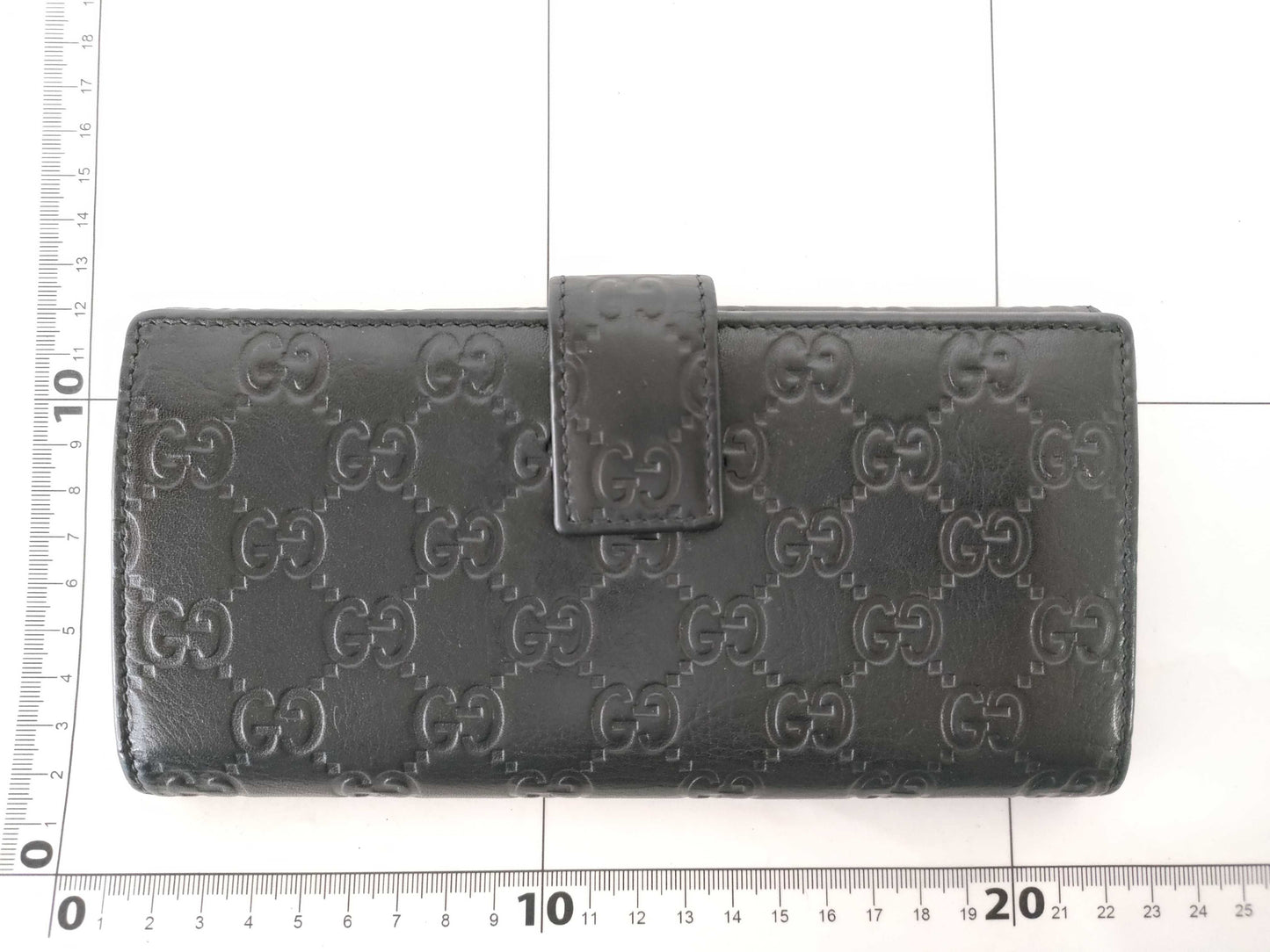 GUCCI Guccissima Gucci GG Shima Leather Long Wallet