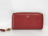 GUCCI Bamboo Leather Round Zip Long Wallet Bamboo Wallet