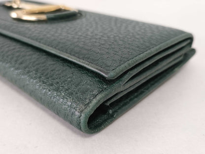 GUCCI Leather Horsebit Long Wallet