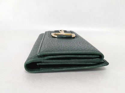 GUCCI Leather Horsebit Long Wallet