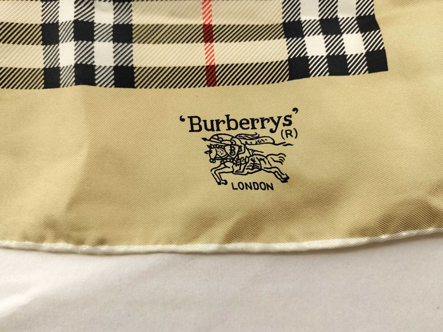 BURBERRY Nova Check Silk Scarf