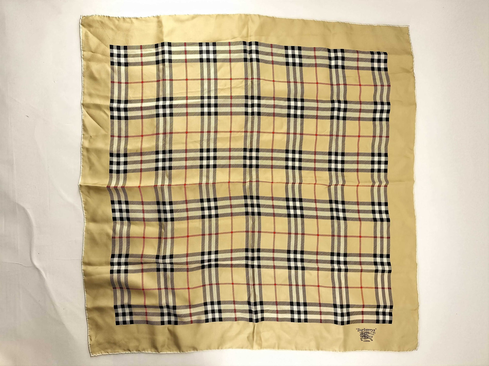 BURBERRY Nova Check Silk Scarf