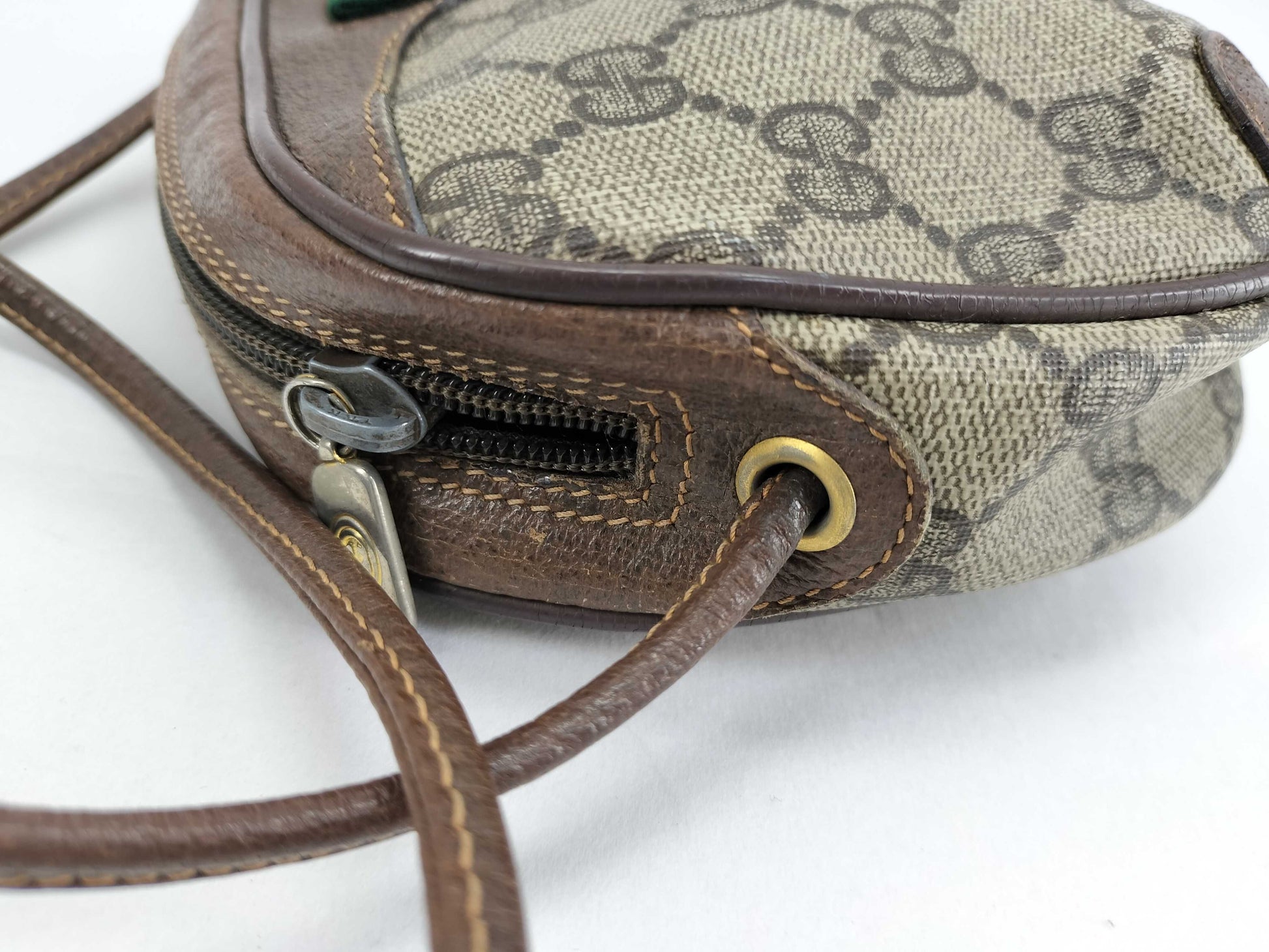 GUCCI Old Sherry Line GG PVC Shoulder Bag