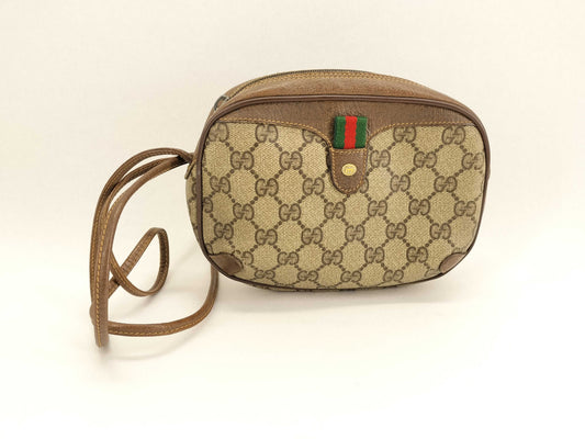 GUCCI Old Sherry Line GG PVC Shoulder Bag