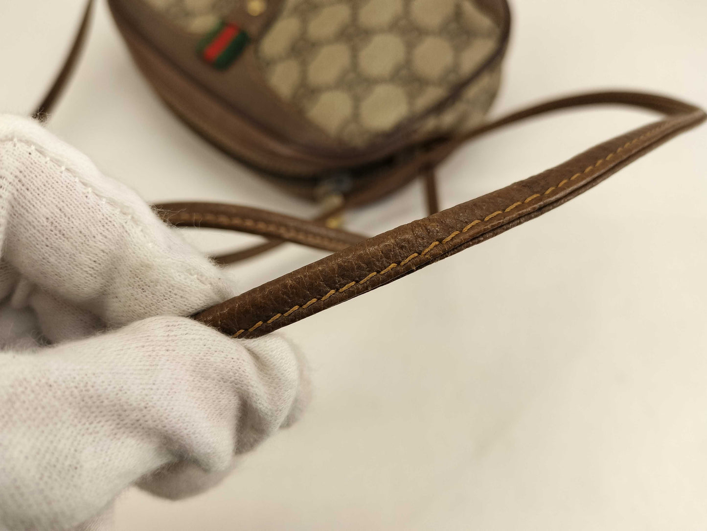 GUCCI Old Sherry Line GG PVC Shoulder Bag