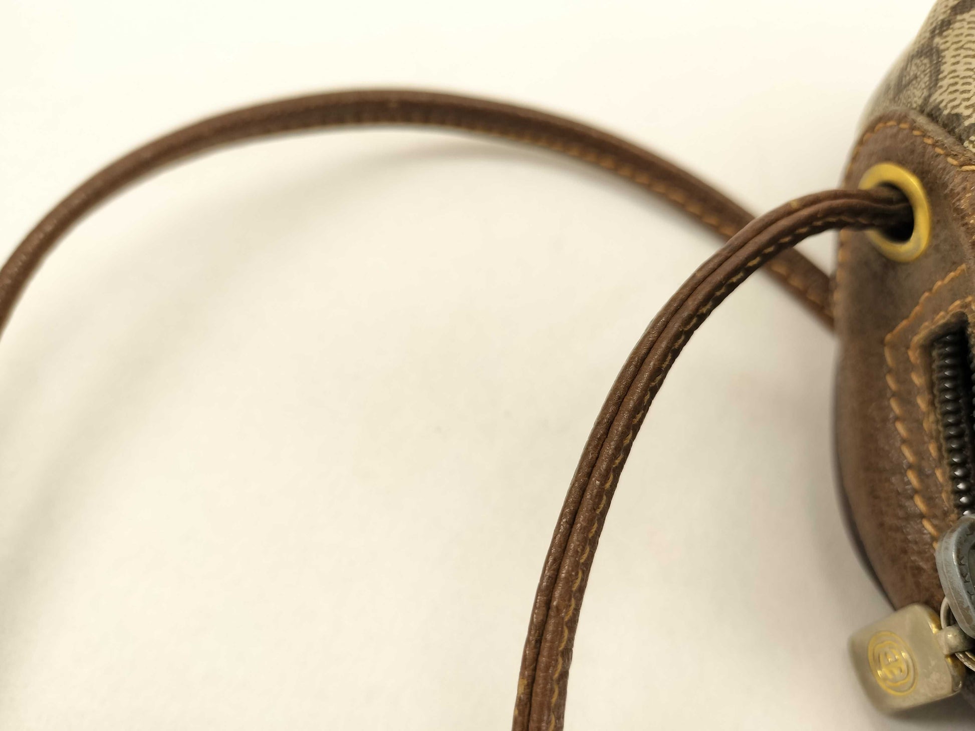 GUCCI Old Sherry Line GG PVC Shoulder Bag