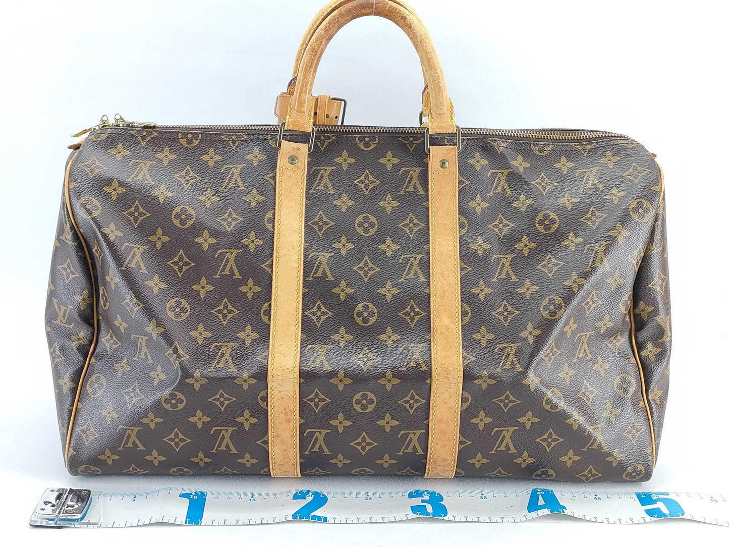LOUIS VUITTON Monogram Louis Vuitton Keepall 50 Boston Bag