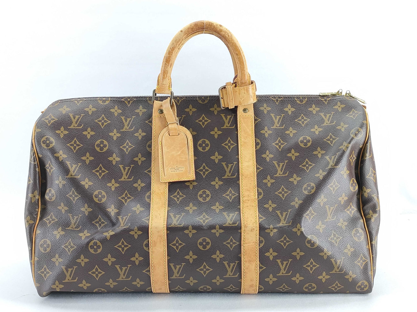 LOUIS VUITTON Monogram Louis Vuitton Keepall 50 Boston Bag