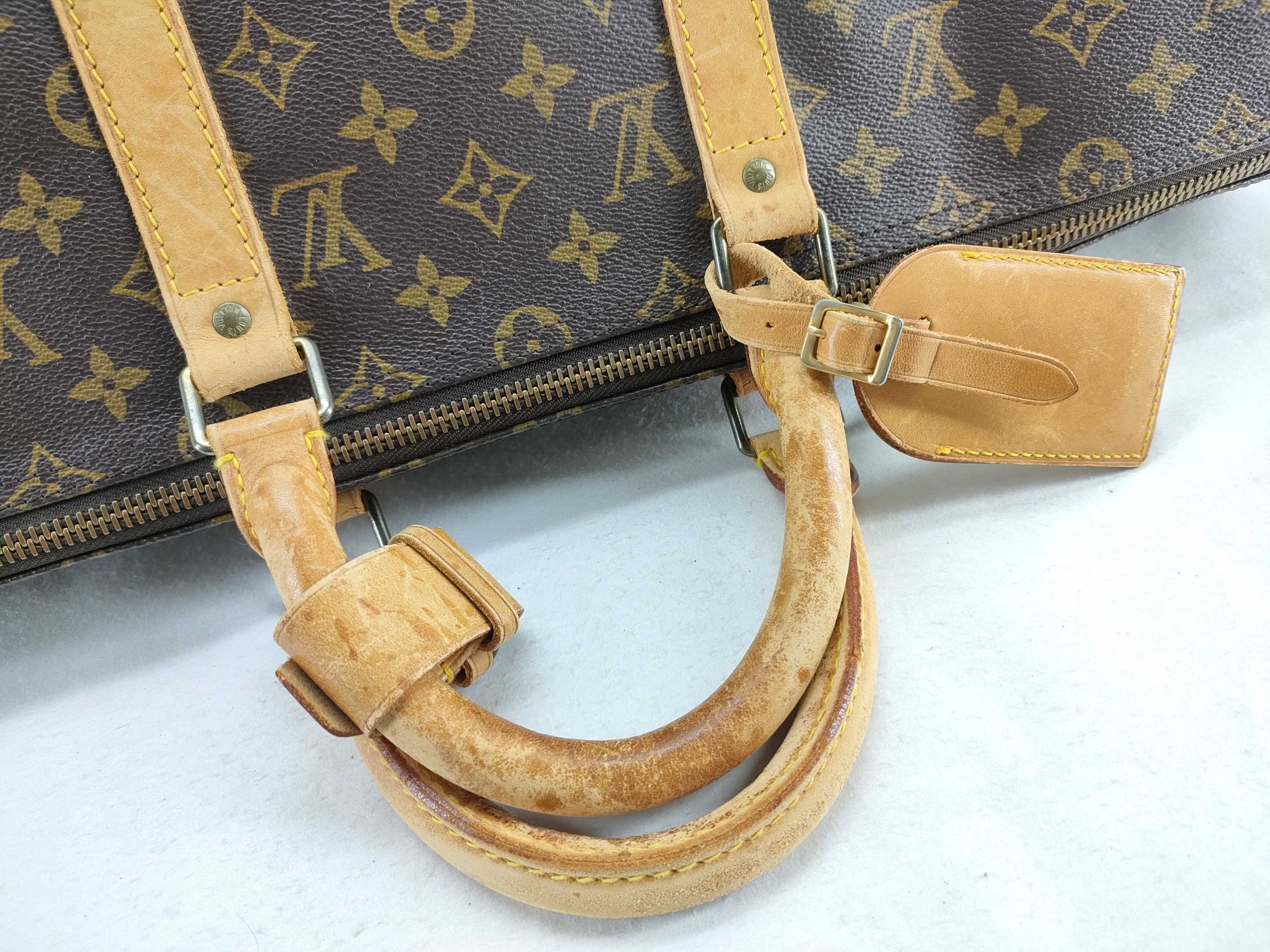 LOUIS VUITTON Monogram Louis Vuitton Keepall 50 Boston Bag